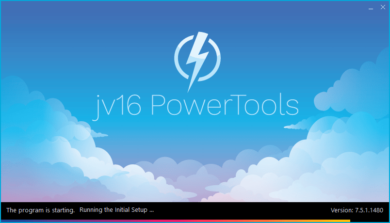 jv16 PowerTools Update - Initial Set Up Screen